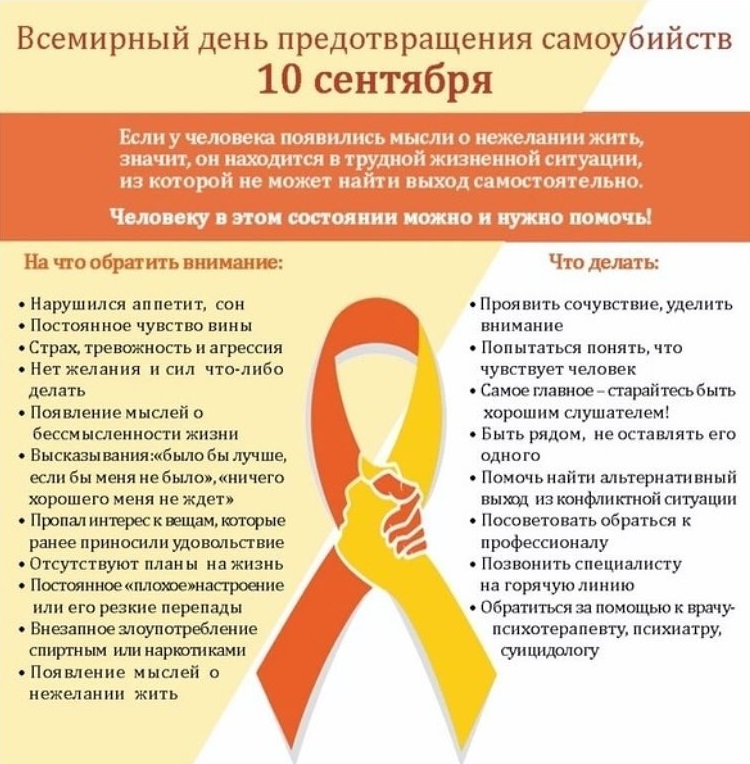 Всемирный день предотвращения самоубийств Постер