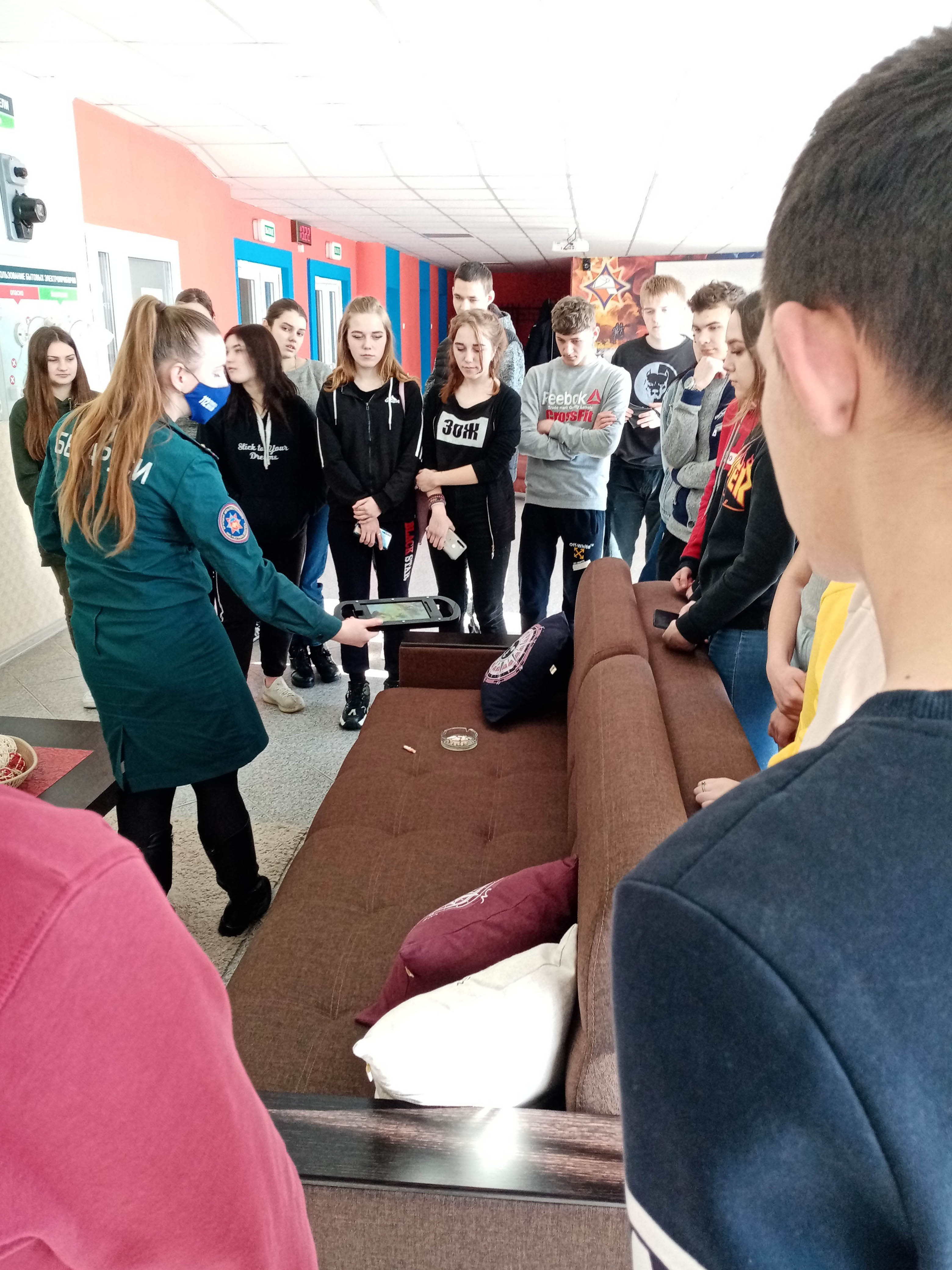 Посещение Центра безопасности Столинского РОЧС фото 1