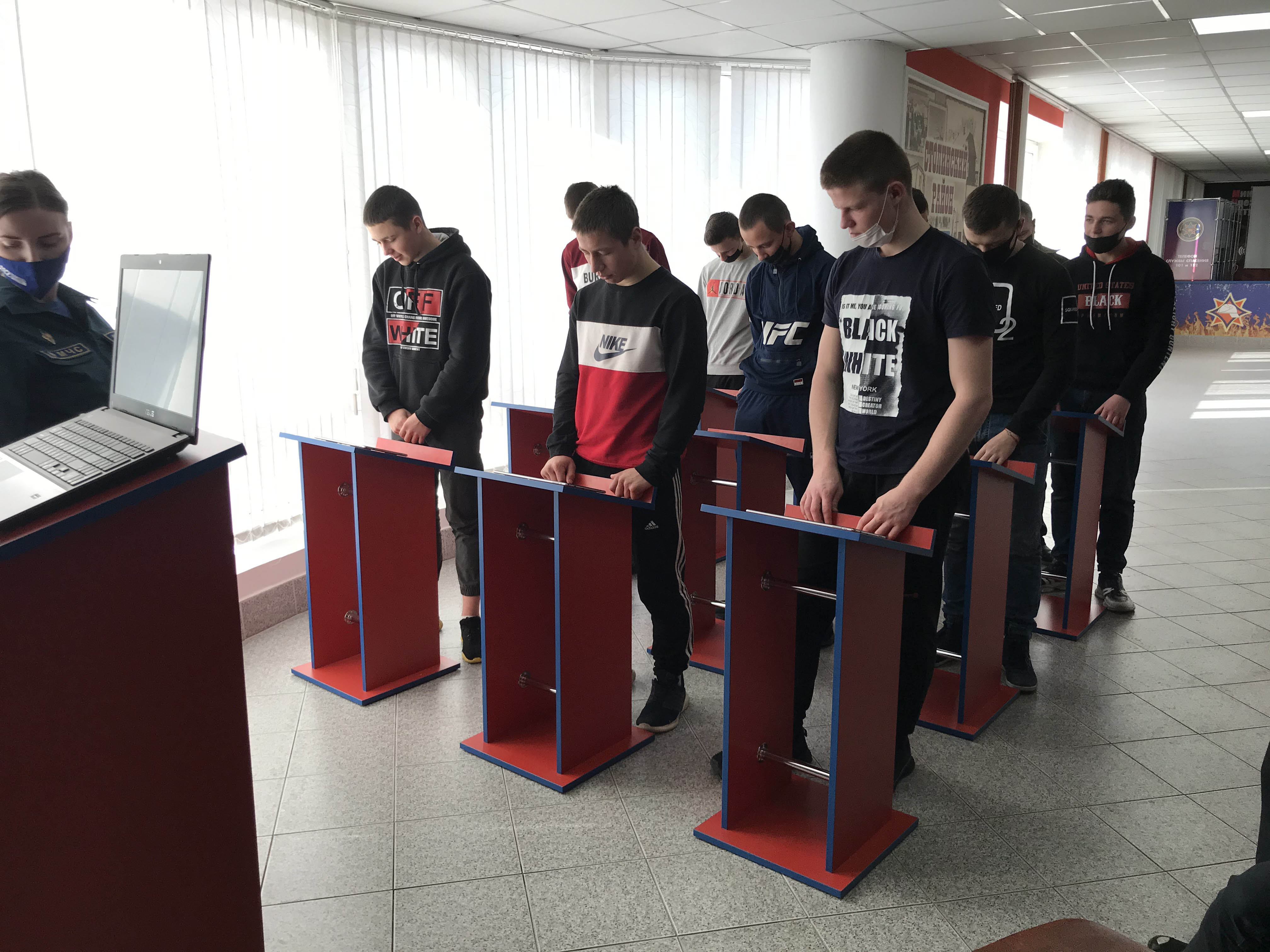 Посещение Центра безопасности Столинского РОЧС фото 2