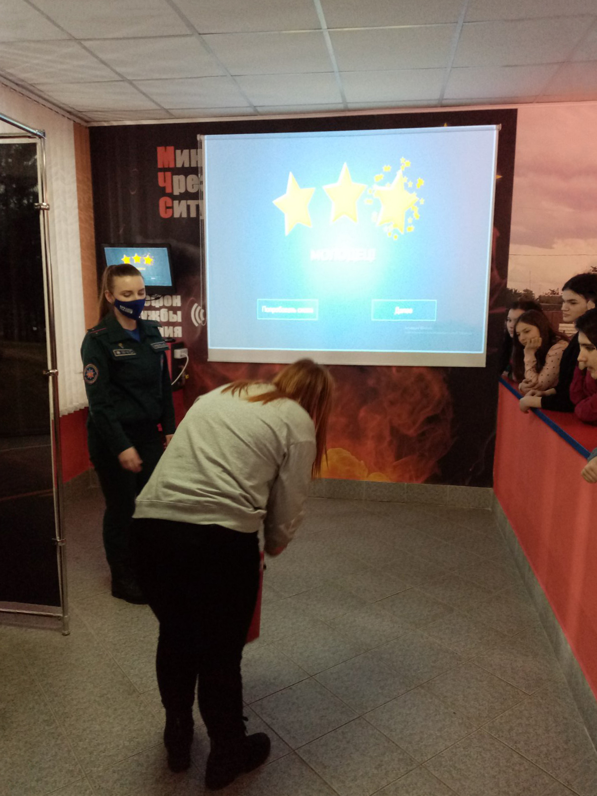 Посещение Центра безопасности Столинского РОЧС фото 3