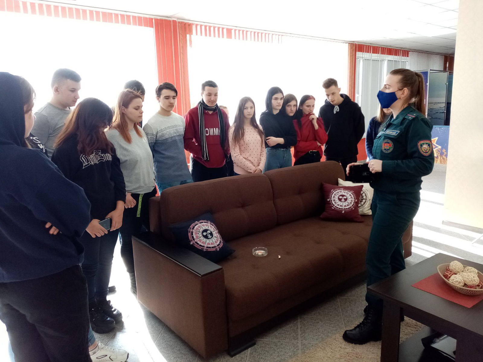 Посещение Центра безопасности Столинского РОЧС фото 5