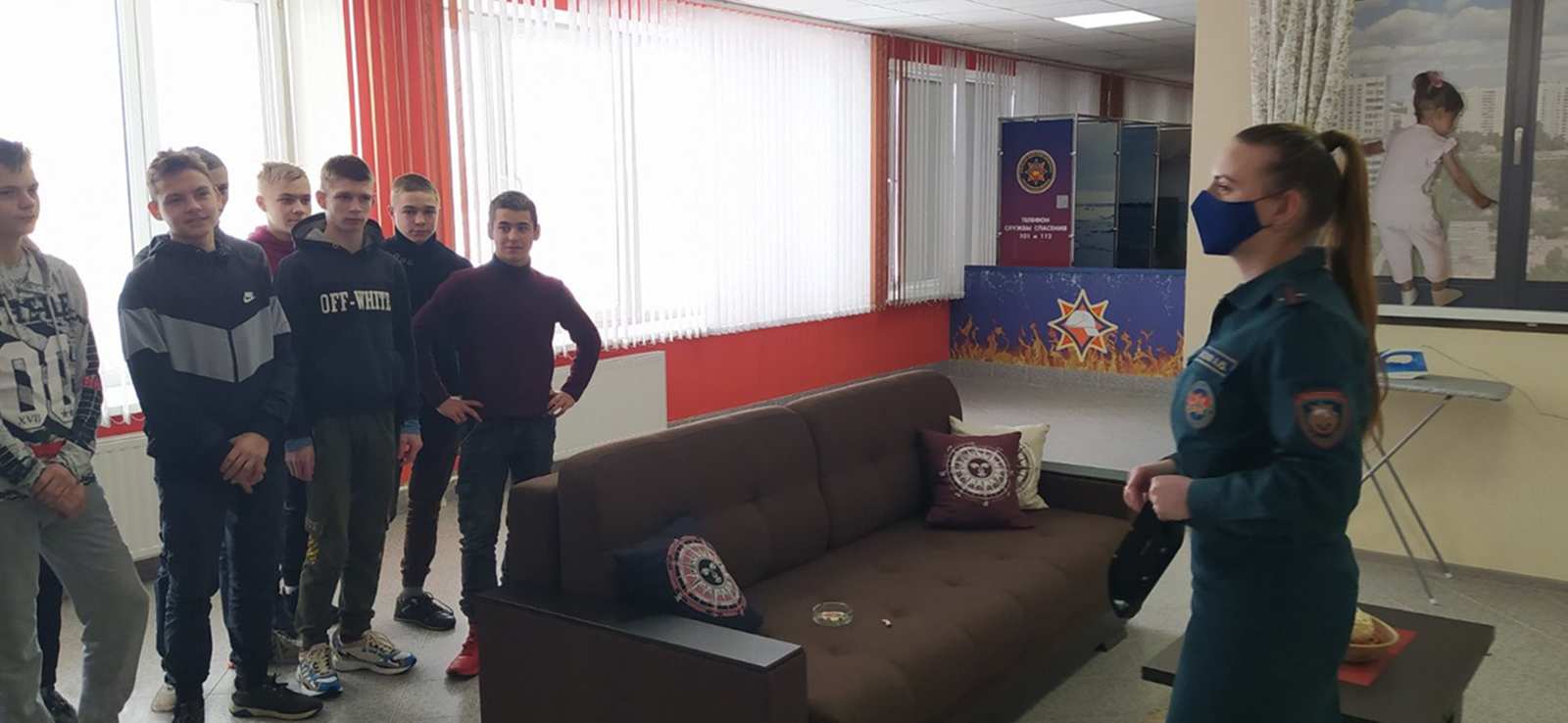 Посещение Центра безопасности Столинского РОЧС фото 3