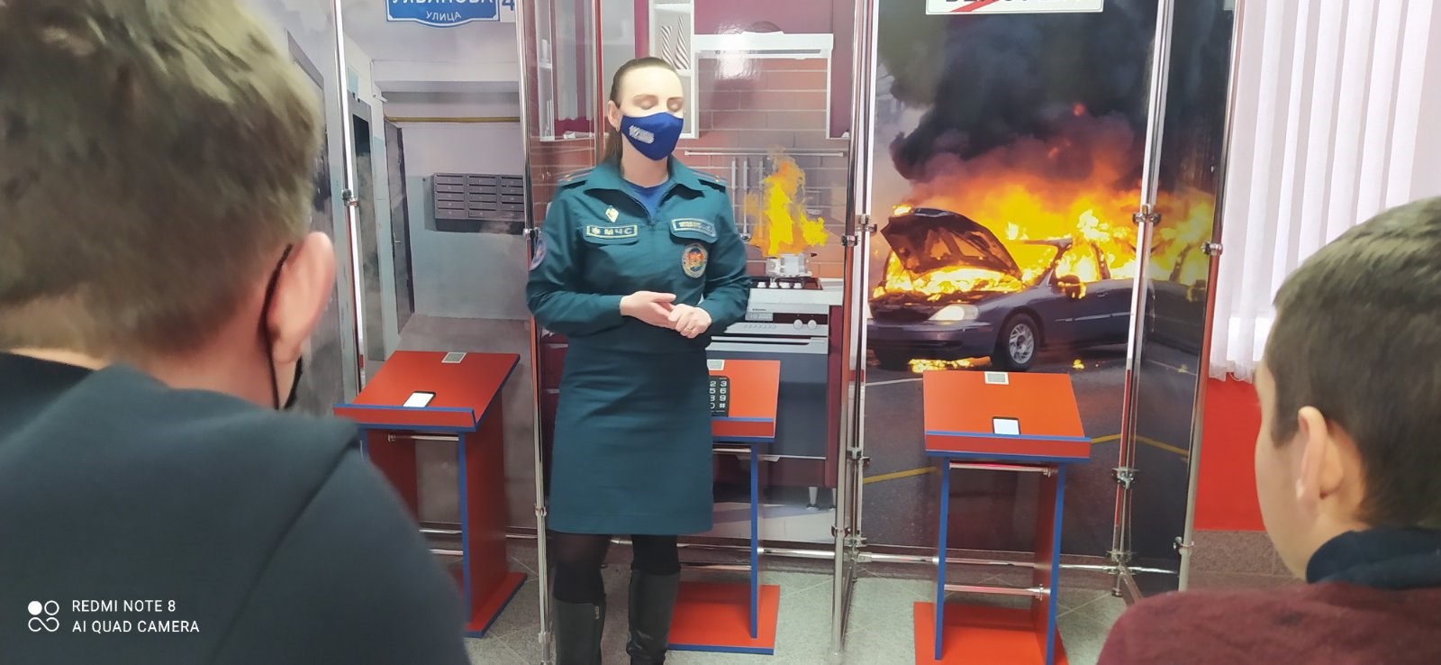 Посещение Центра безопасности Столинского РОЧС фото 12