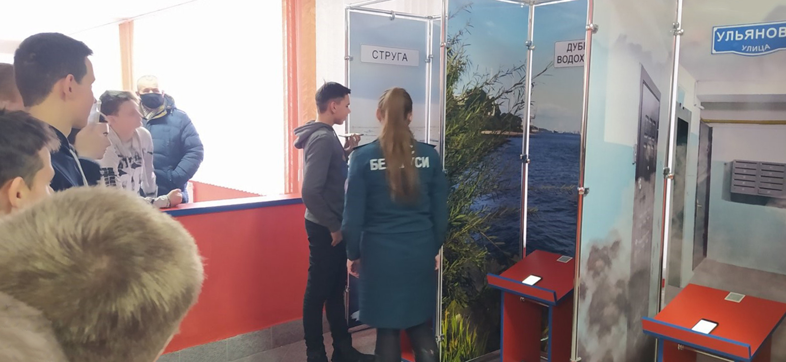 Посещение Центра безопасности Столинского РОЧС фото 13