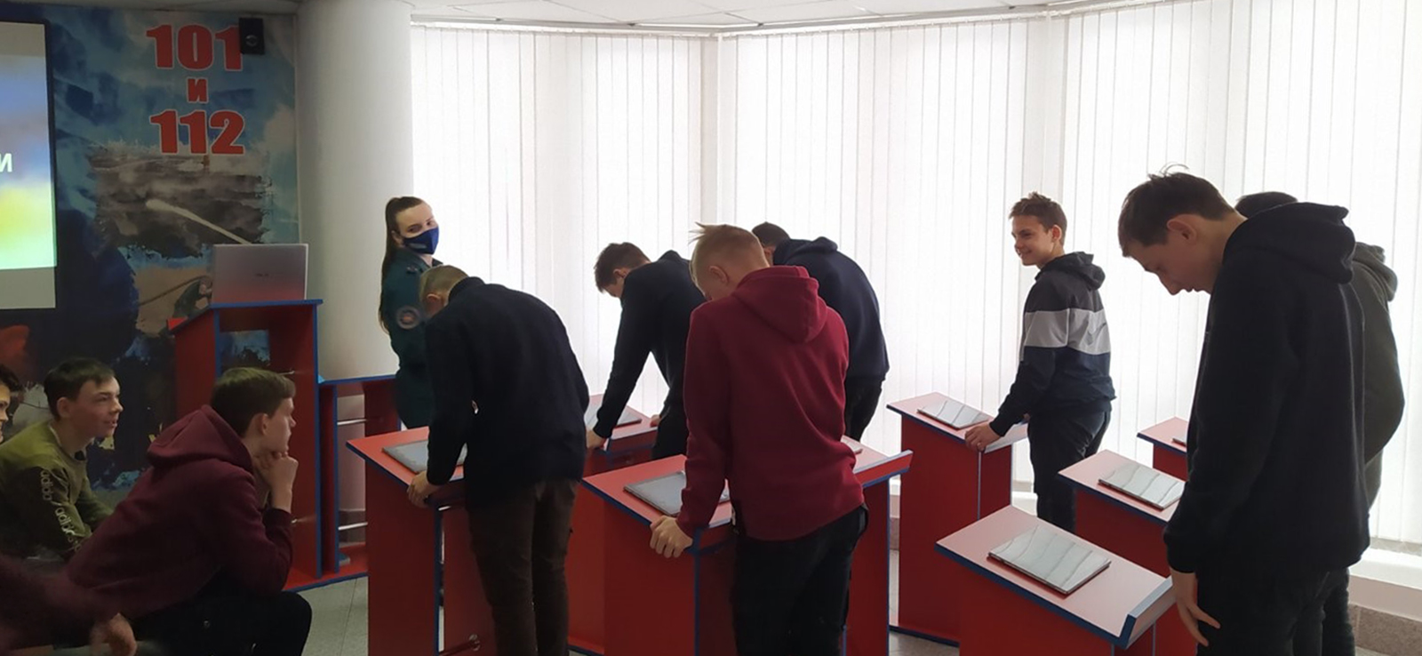 Посещение Центра безопасности Столинского РОЧС фото 14