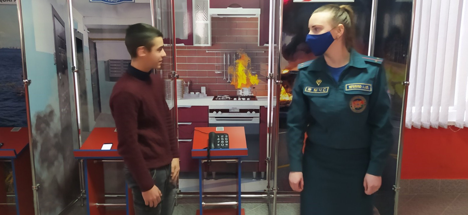 Посещение Центра безопасности Столинского РОЧС фото 16