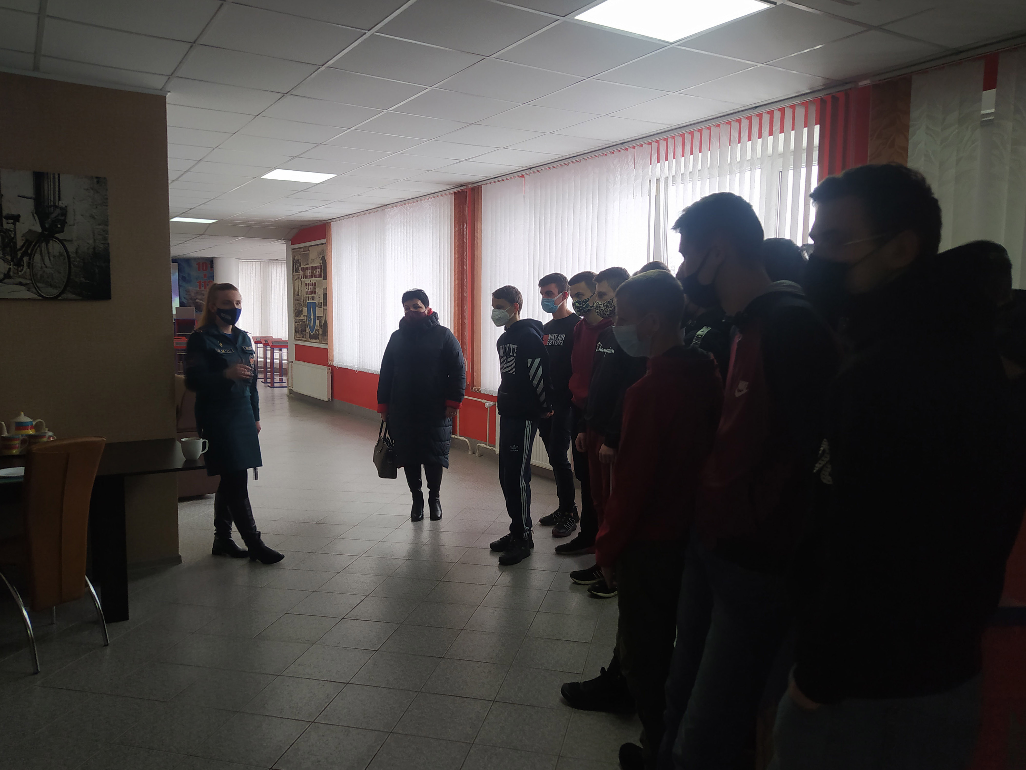 Посещение Центра безопасности Столинского РОЧС фото 3