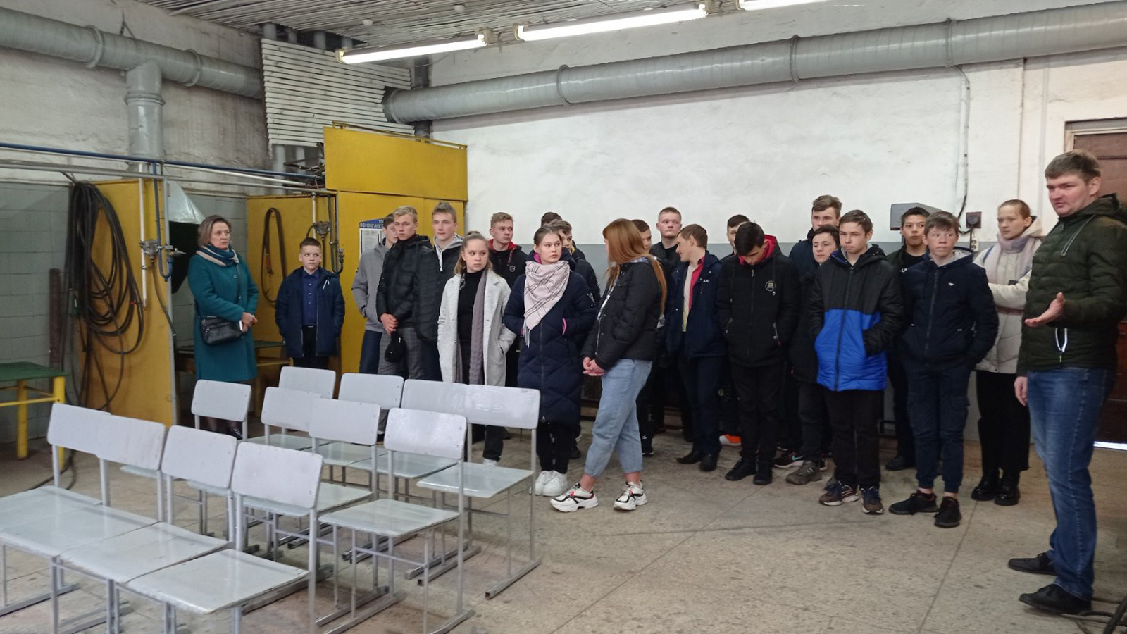 Посещение мастерских лицея фото 2